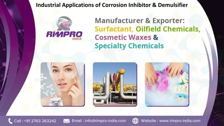 industrial applications of corrosion inhibitor