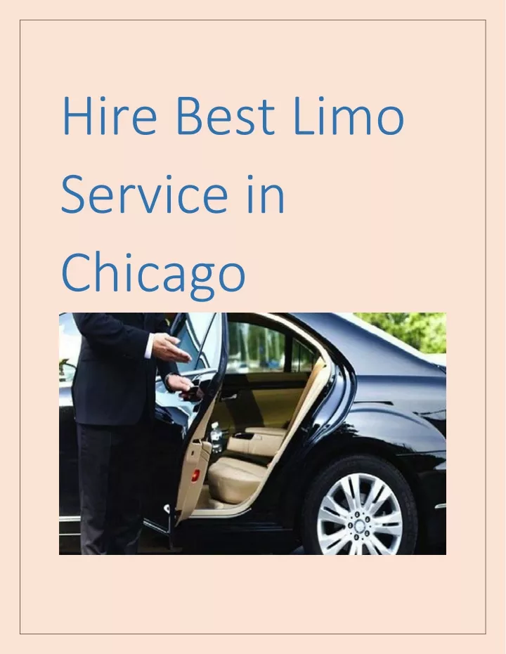 hire best limo service in chicago