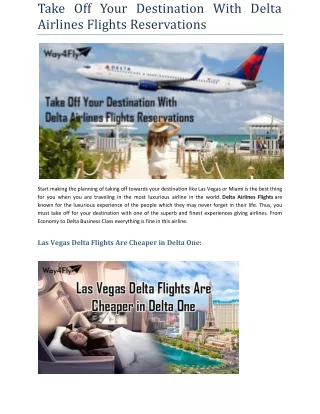 take off your destination with delta airlines