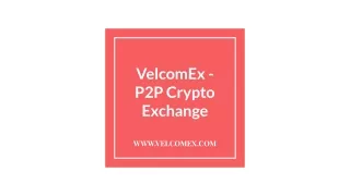 Peer to Peer Cryptocurrency Exchange   App
