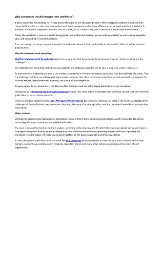 why companies should manage their workforce