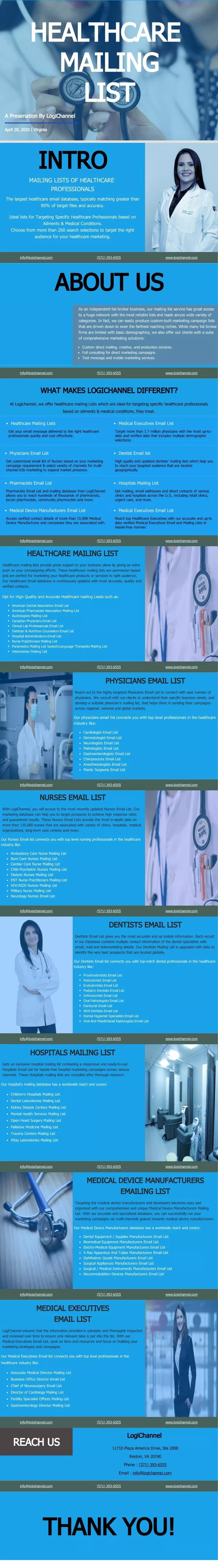healthcare mailing list