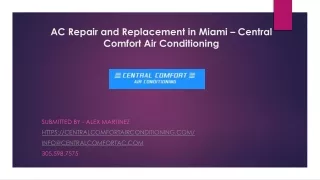 AC Repair & Replacement Services in Miami