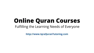 Learn Quran Online | Online Quran Courses Offerings - Iqra Quran Tutoring