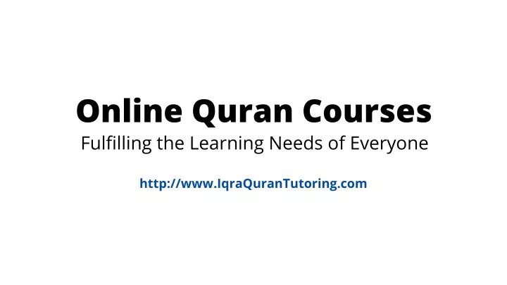 online quran courses fulfilling the learning
