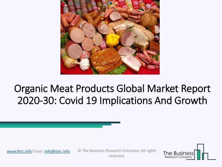 organic meat products global market report