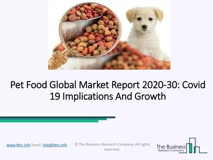 pet food global pet food global market report