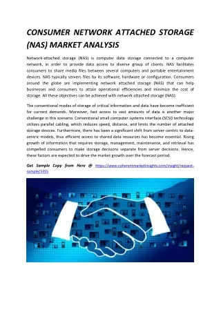 consumer network attached storage nas market