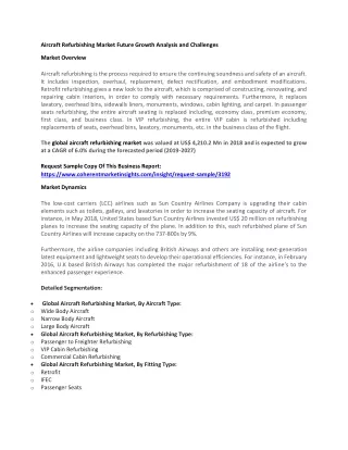 aircraft refurbishing market future growth