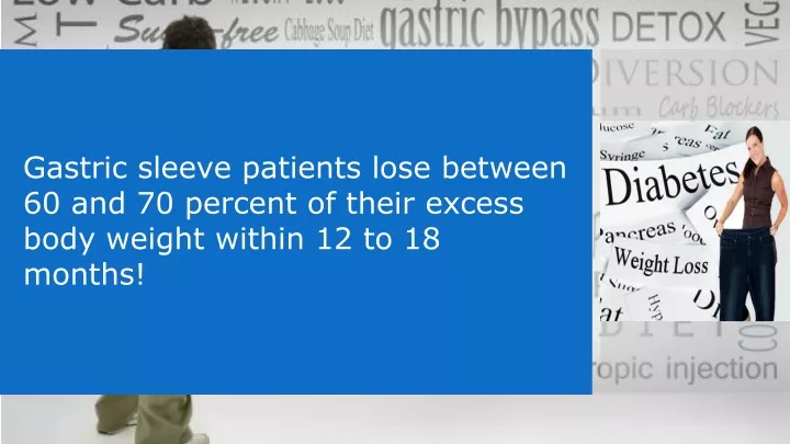 gastric sleeve patients lose between
