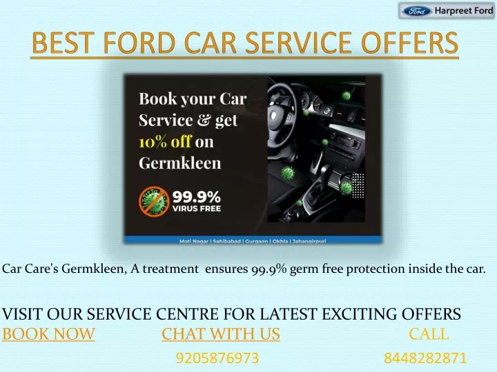 best ford car service offers