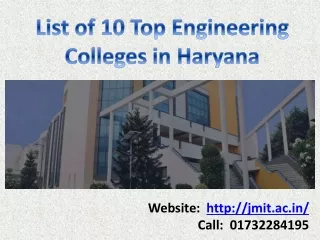 List of 10 Top Engineering Colleges in Haryana