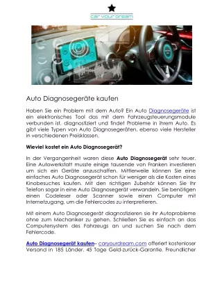 auto diagnoseger te kaufen