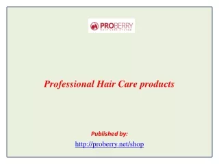Professional Hair Care products