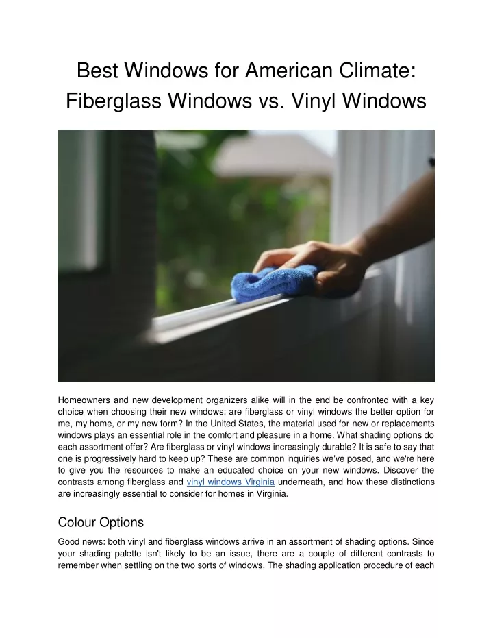 best windows for american climate fiberglass