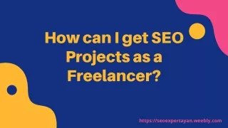 How can I get SEO Projects as a Freelancer?
