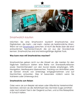smartwatch kaufen