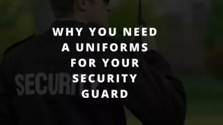 Why You Need a Uniforms For Your Security Guard- Trooptiq