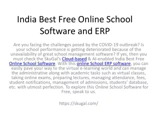 india best free online school software and erp