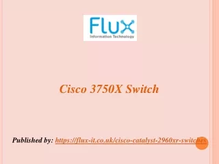 Cisco 3750X Switch