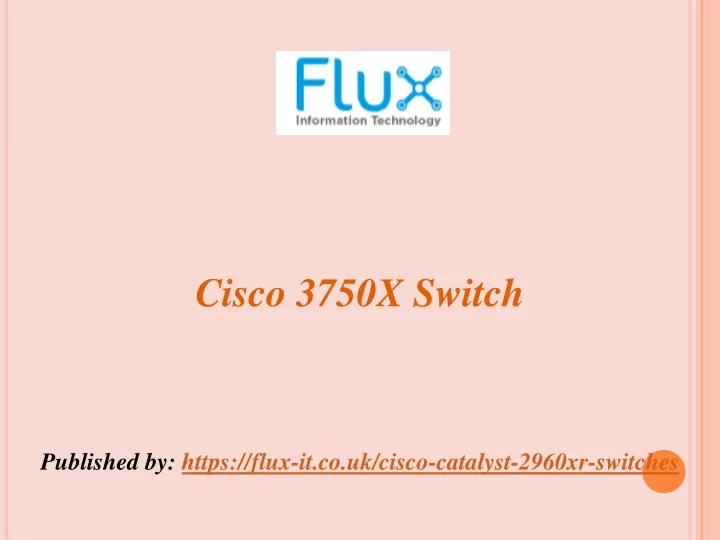 cisco 3750x switch published by https flux