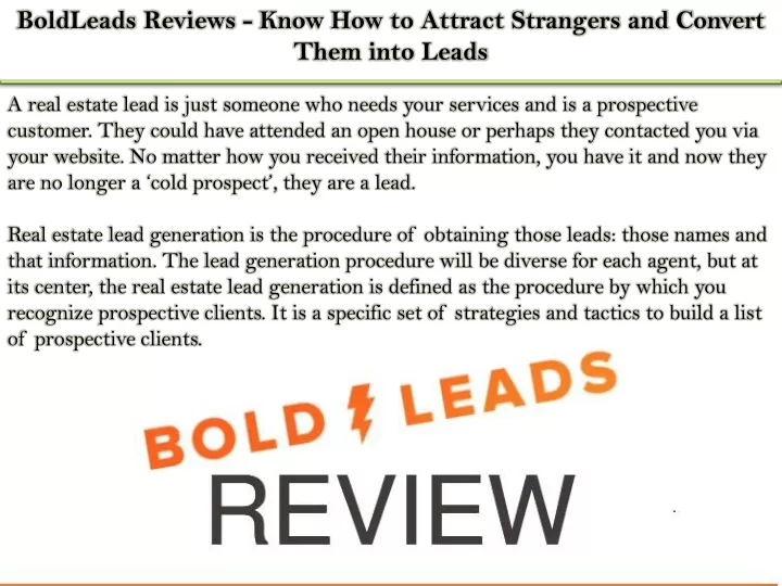 boldleads reviews know how to attract strangers