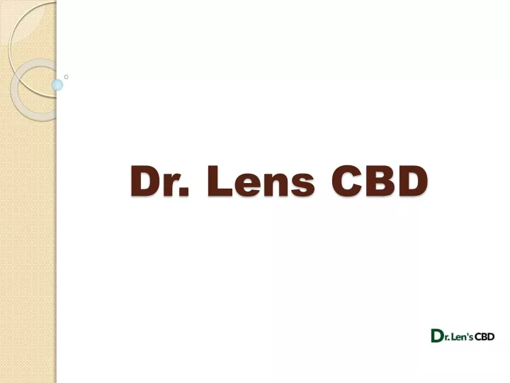 dr lens cbd