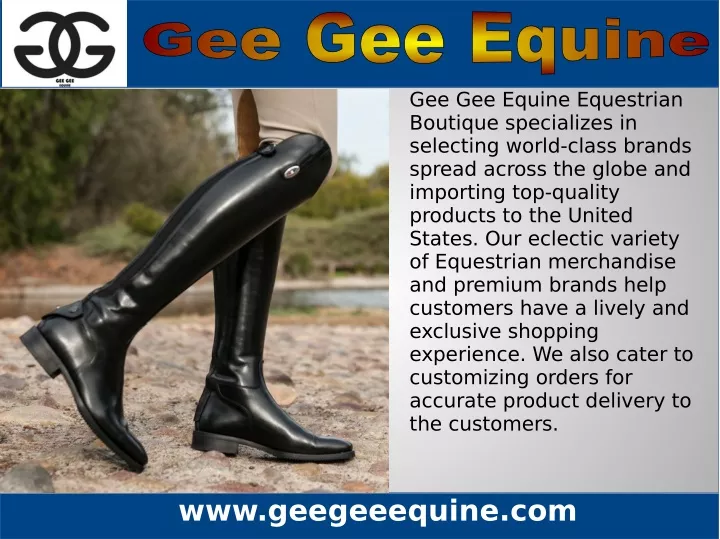 gee gee equine equestrian boutique specializes
