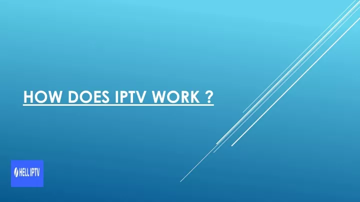 how does iptv work