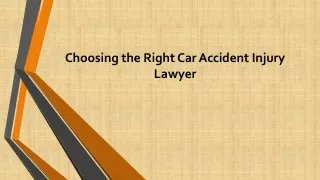 Choosing the Right Car Accident Injury Lawyer