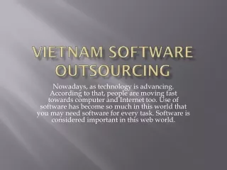 vietnam software outsourcing