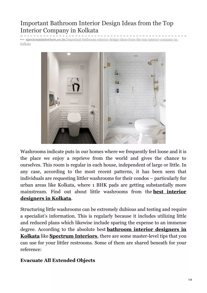 important bathroom interior design ideas from