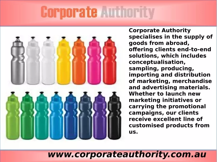 corporate authority specialises in the supply