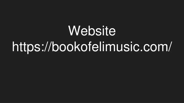 website https bookofelimusic com