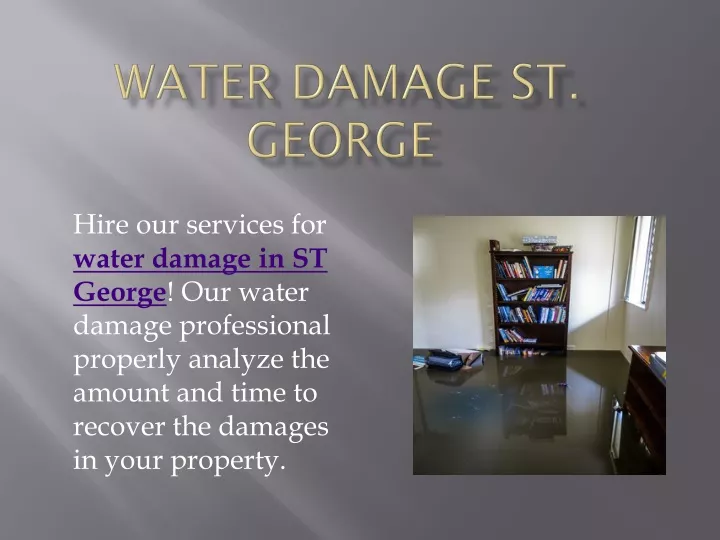 water damage st george