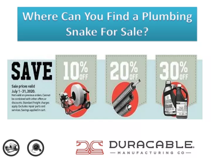 Where Can You Find A Plumbing Snake For Sale N 
