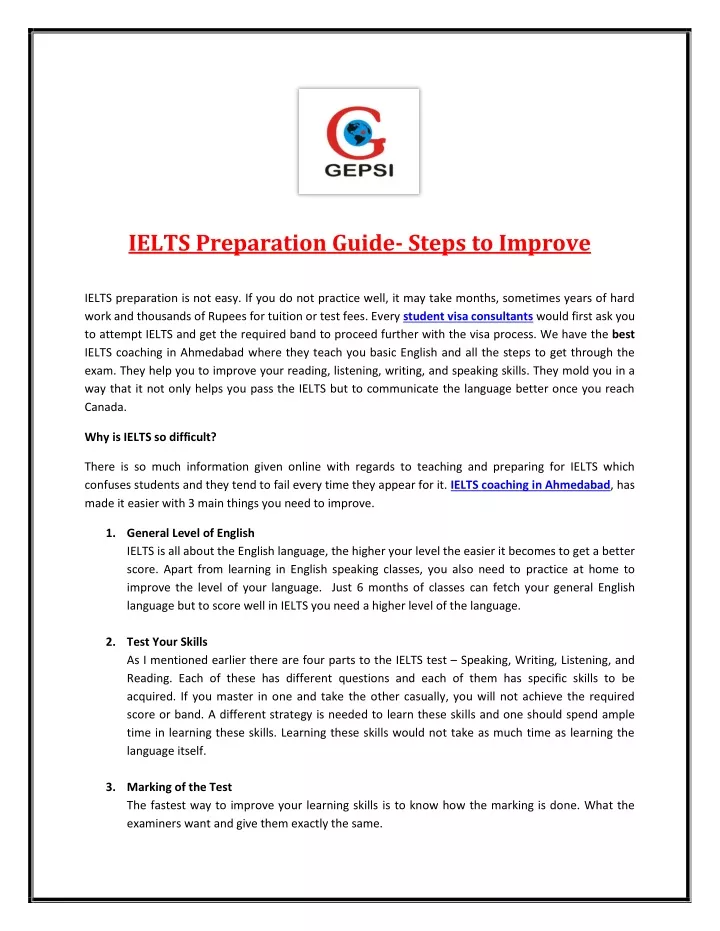 ielts preparation guide steps to improve