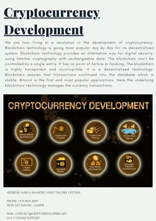 cryptocurrency development