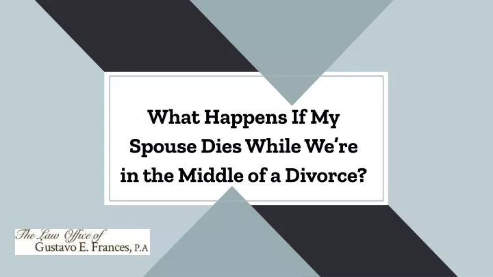 what happens if my spouse dies while