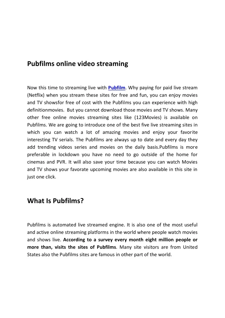 pubfilms online video streaming