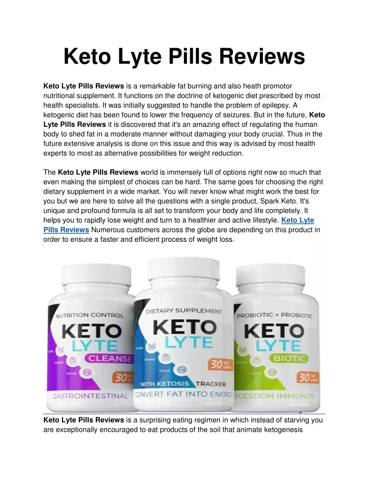 keto lyte pills reviews