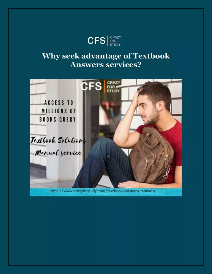 why seek advantage of textbook answers services