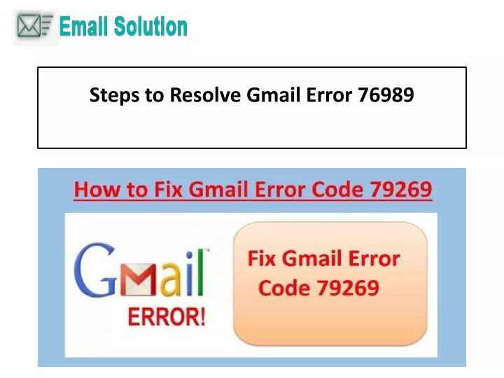 steps to resolve gmail error 76989