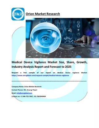 Medical Device Vigilance Market pdf