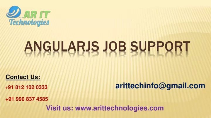 angularjs job support