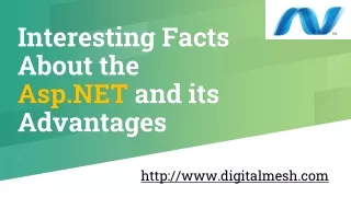 Interesting Facts About the ASP.net and Its Advantages