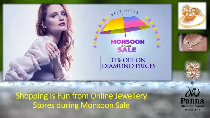 shopping is fun from online jewellery stores during monsoon sale
