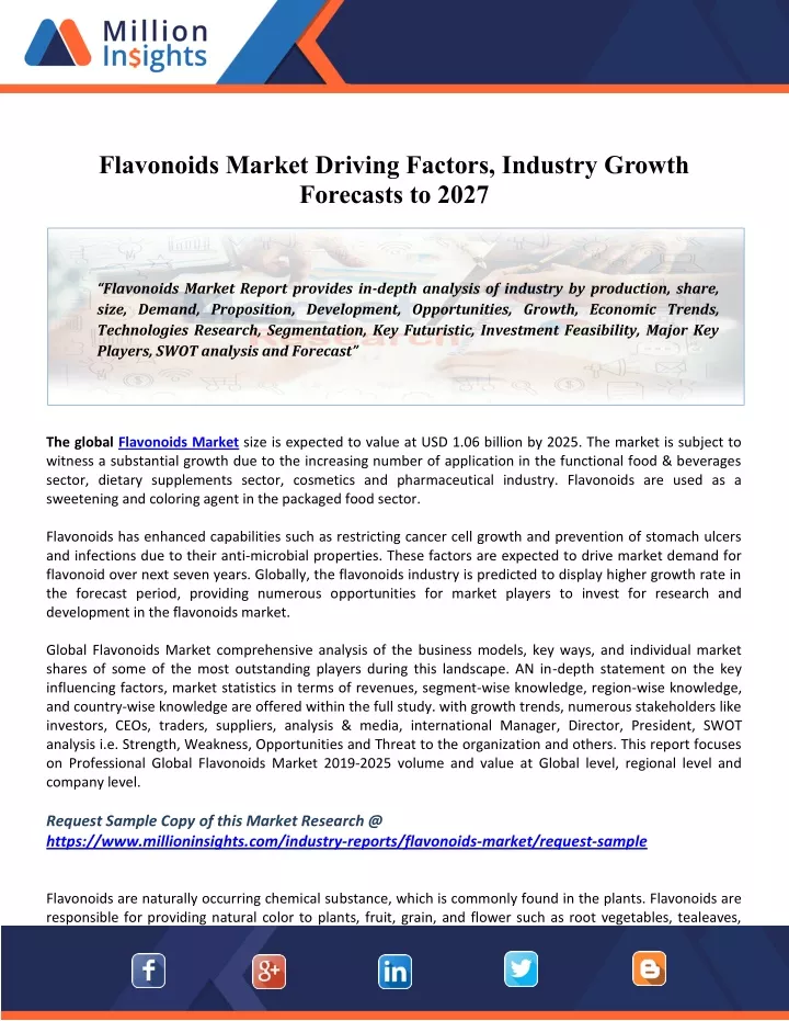 flavonoids market driving factors industry growth