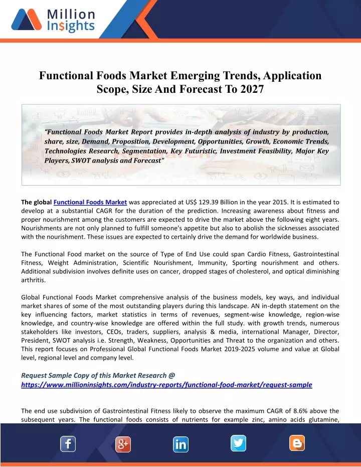 functional foods market emerging trends