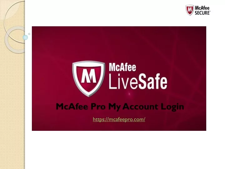 mcafee pro my account login